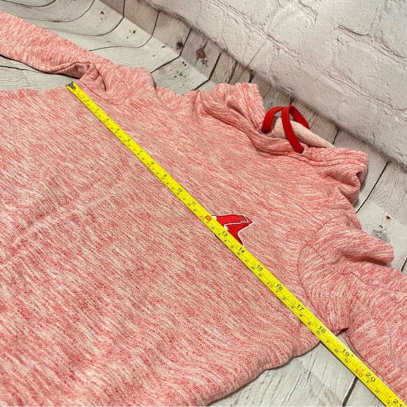 Boston Red Sox Sweater Womens Small Sm Antigua Pullover Hoodie Red 100% Cotton - Picture 9 of 10